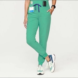 Figs Limited Edition High Waisted Surgical Green Scrub Pants - Gently Used!